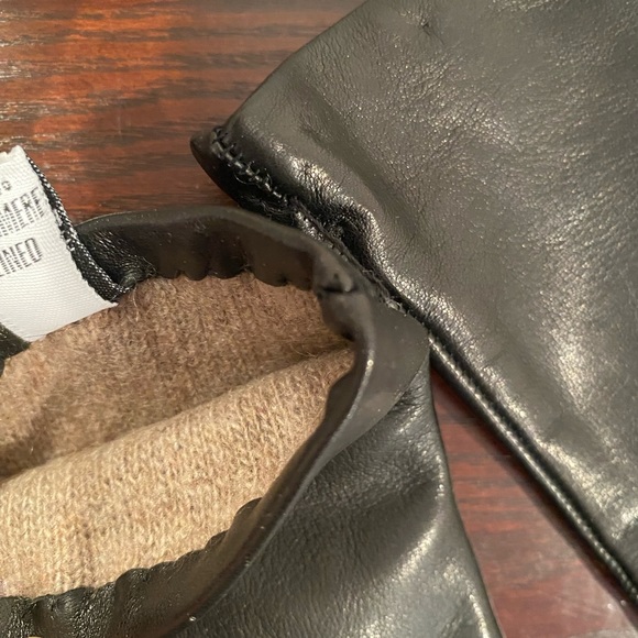 NWT Italian leather gloves with cashmere lining - Picture 5 of 9